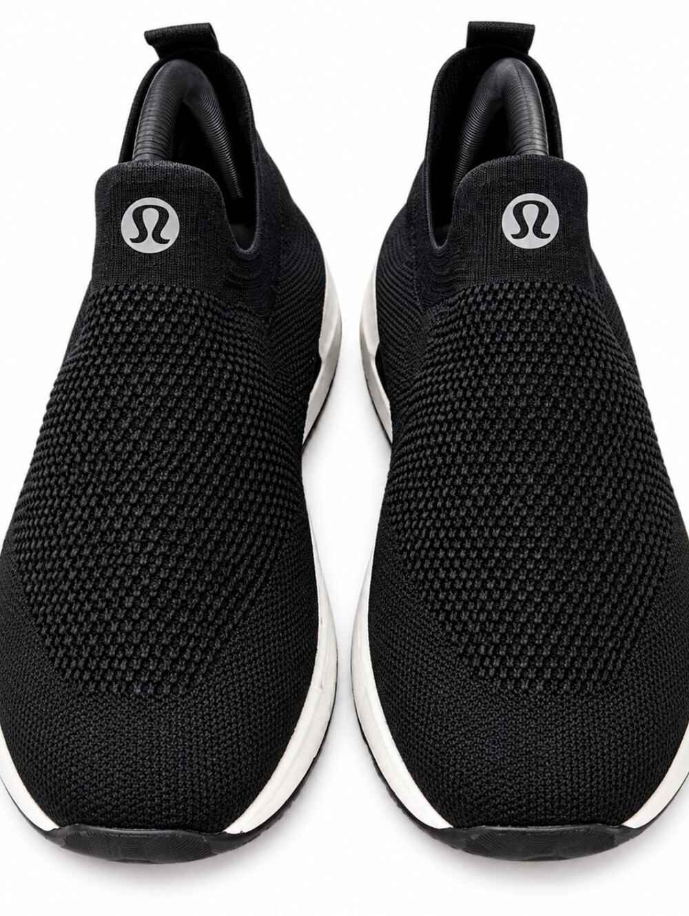 Lululemon Women’s Size 9 Black Knit Slip-On Sneakers Athletic Walking Shoes